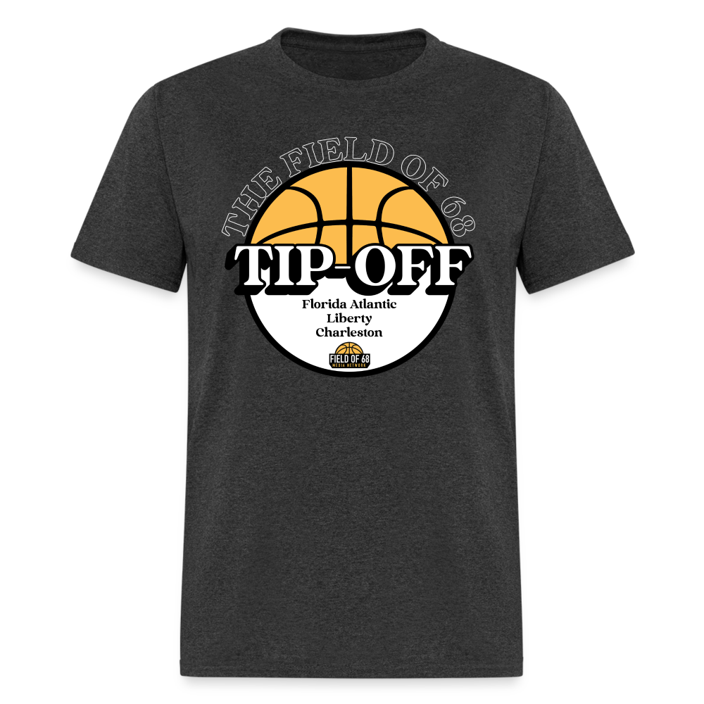 The Field of 68 Tip-Off Tee - heather black