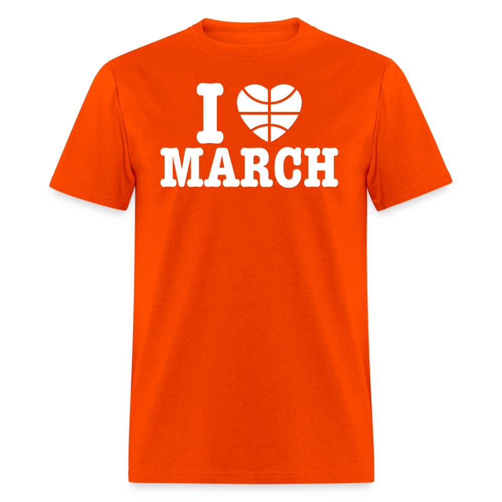 The I Love March Tee - orange