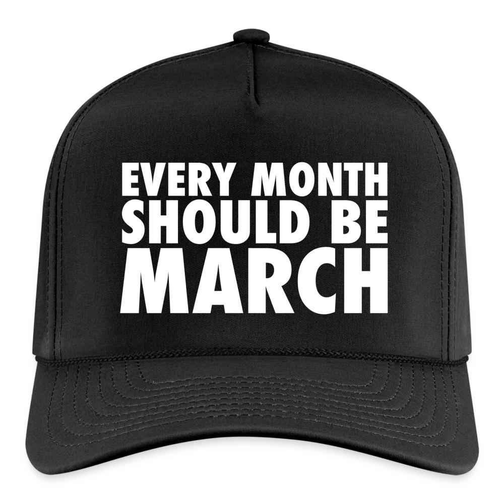 The Every Month Should Be March Rope Cap - black/black