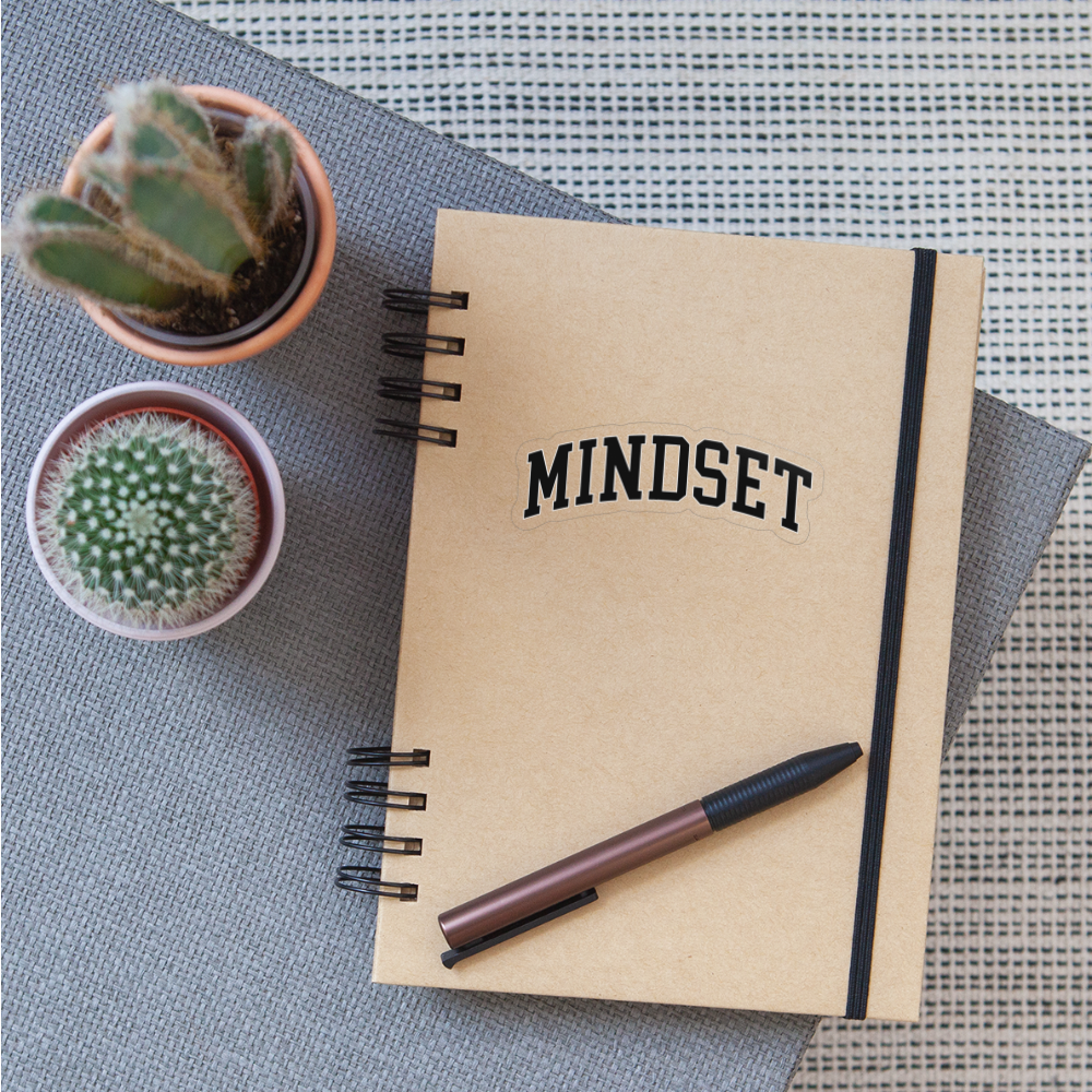 The Mindset Sticker - transparent glossy