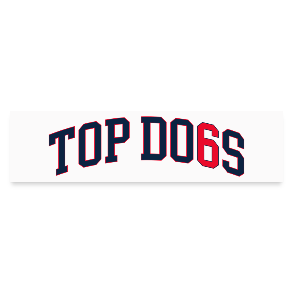 The Top Dogs Sticker - white matte