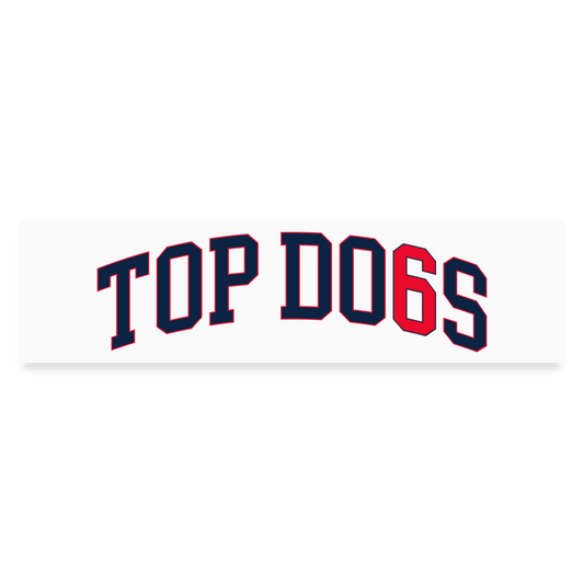The Top Dogs Sticker - white matte