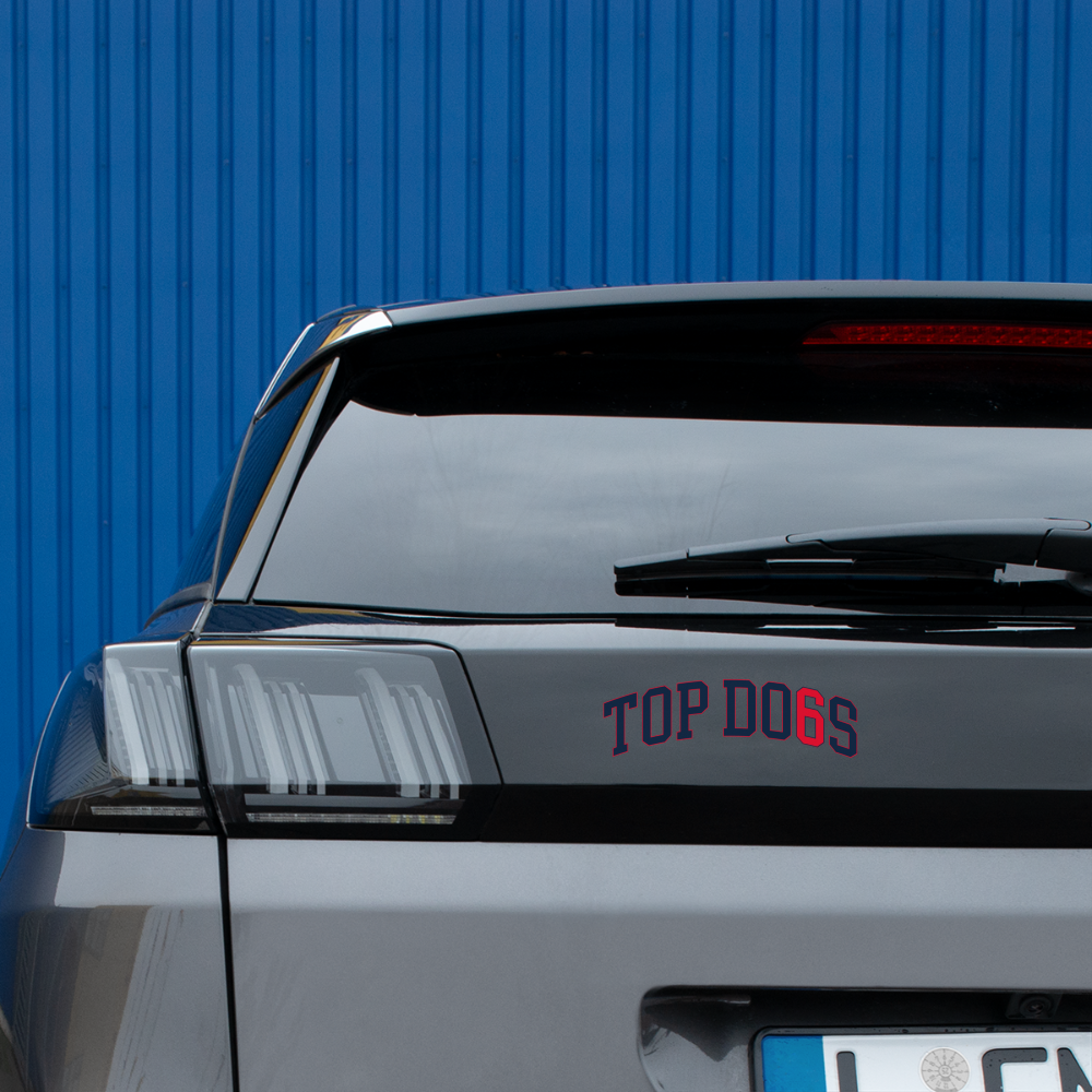 The Top Dogs Sticker - white matte