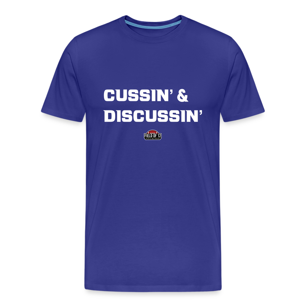 Cussin Tee - royal blue
