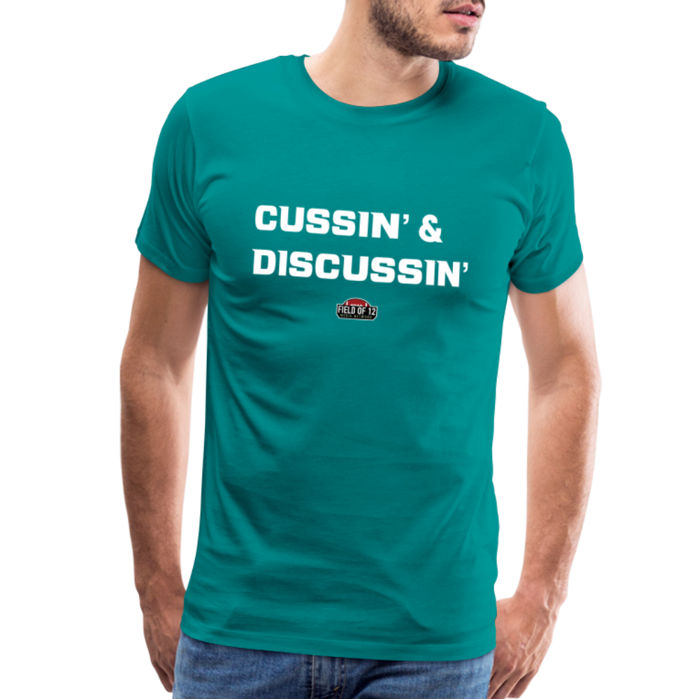 Cussin Tee - teal