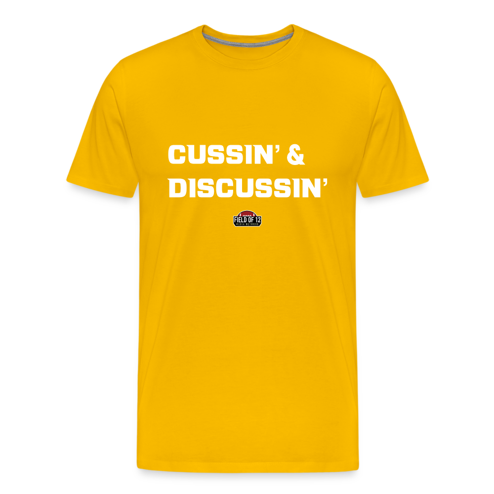 Cussin Tee - sun yellow