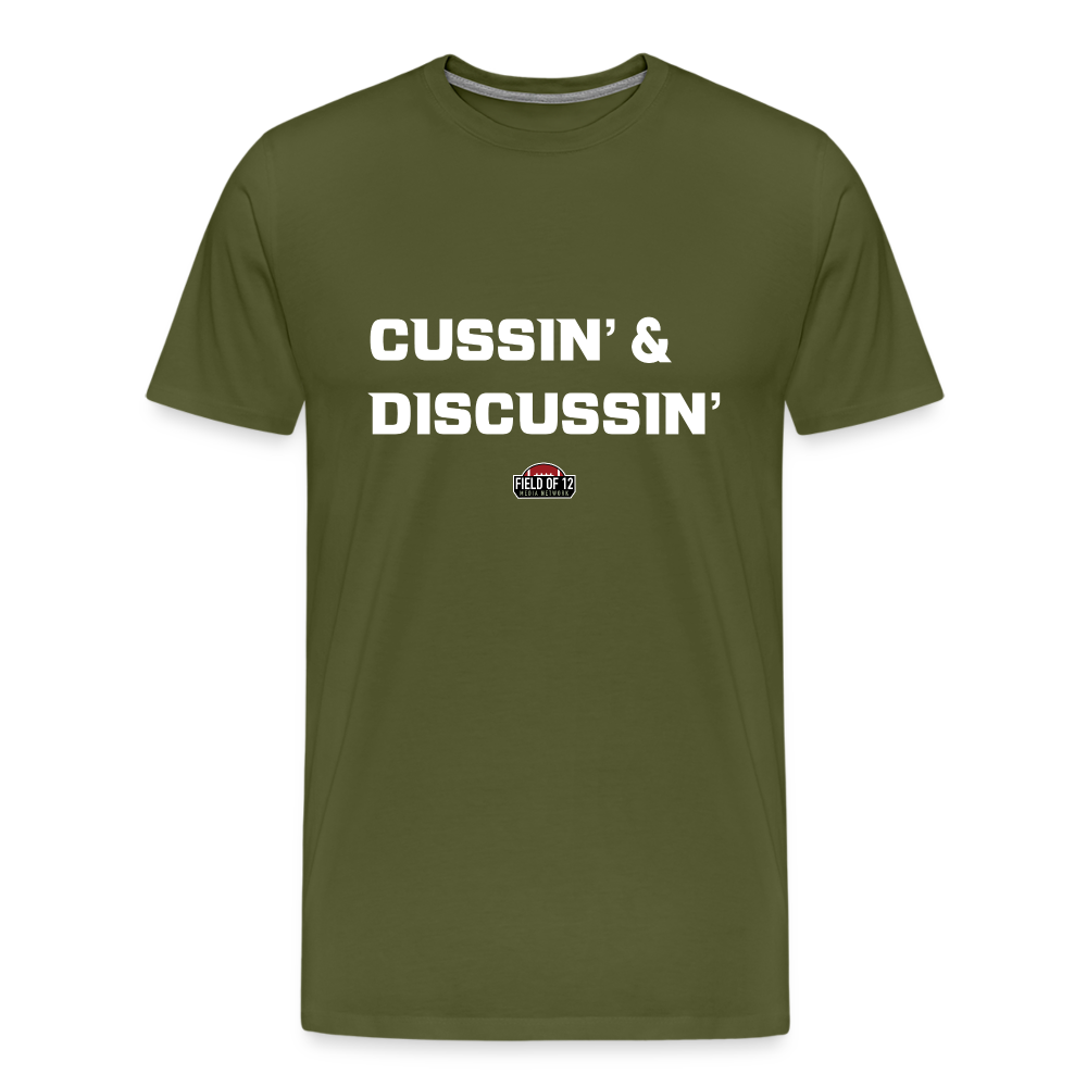 Cussin Tee - olive green