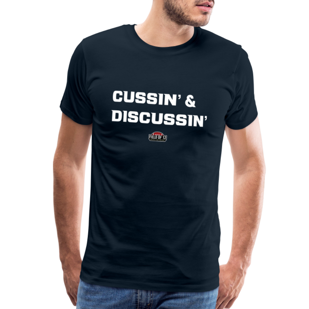 Cussin Tee - deep navy