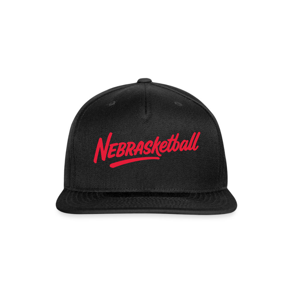 Snapback Baseball Cap - black
