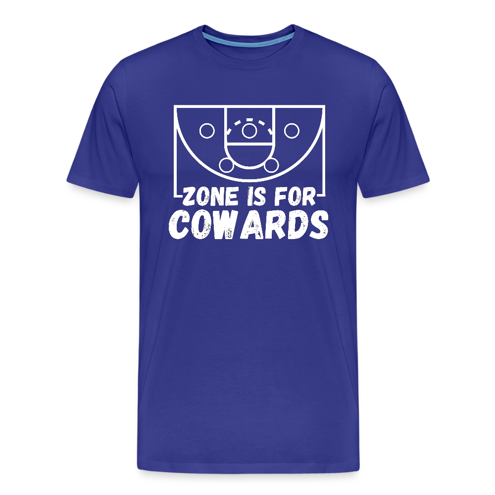 Zone is for Cowards Tee - royal blue