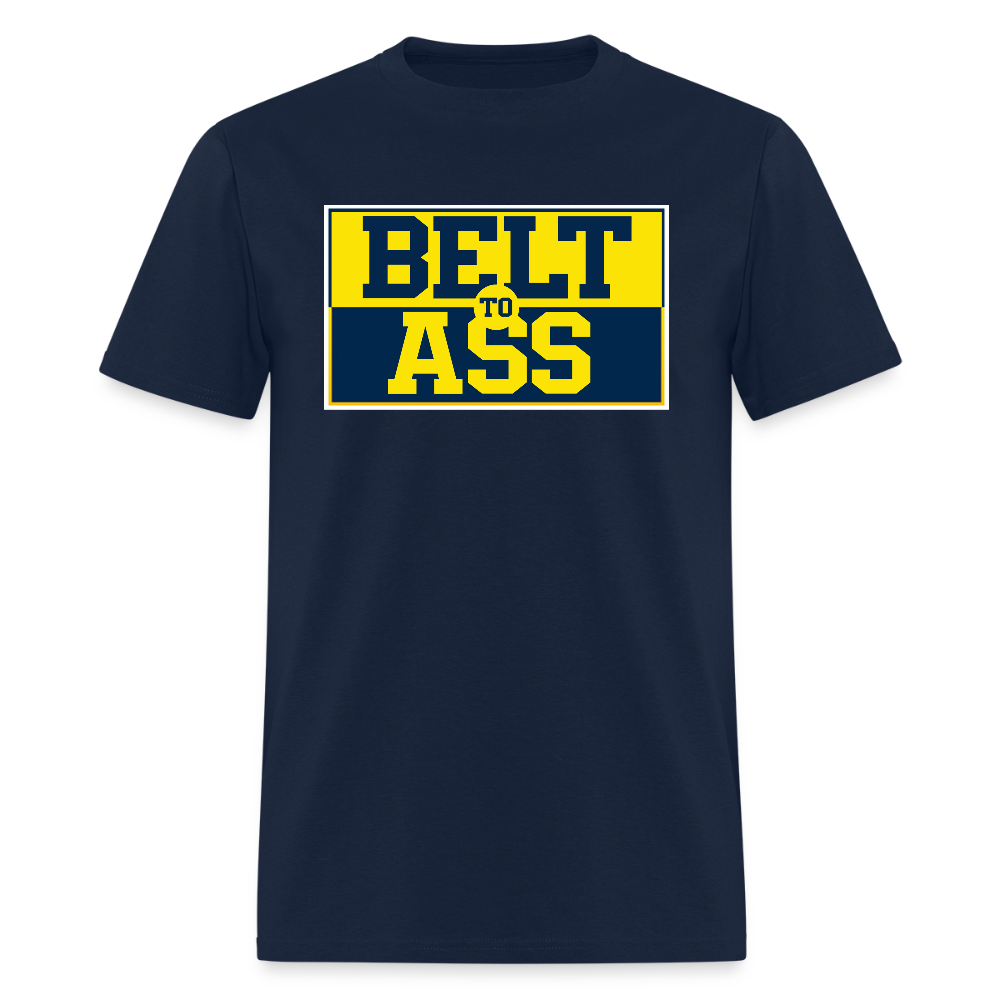 Michigan Belt to Ass Men's T-Shirt - navy