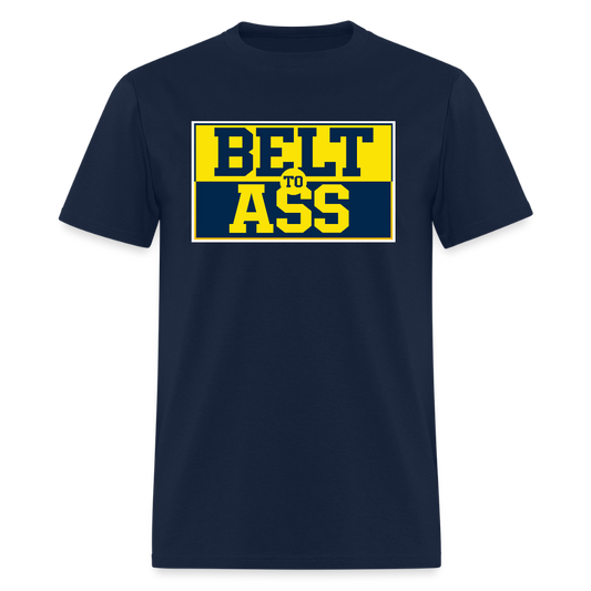 Michigan Belt to Ass Men's T-Shirt - navy