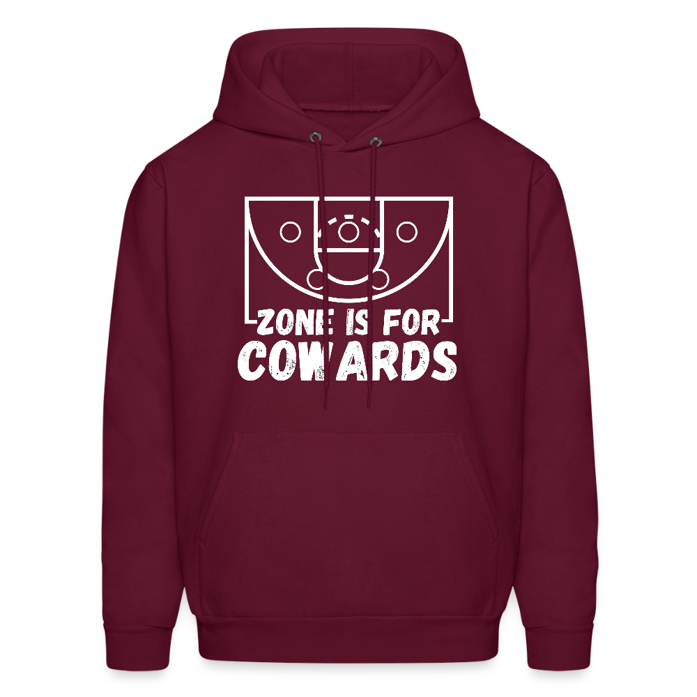 Zone is for Cowards Hoodie - burgundy