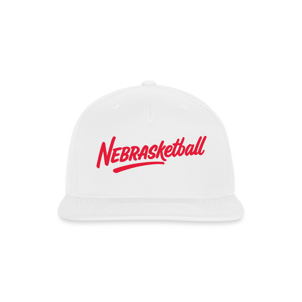 Snapback Baseball Cap - white