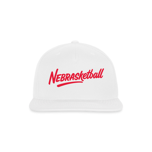 Snapback Baseball Cap - white