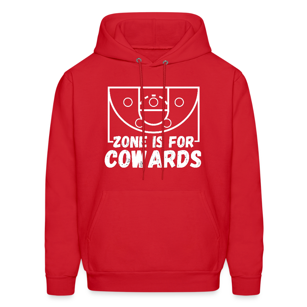 Zone is for Cowards Hoodie - red