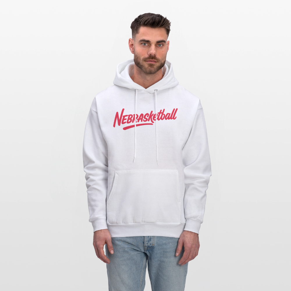 Nebrasketball Men's Hoodie - white