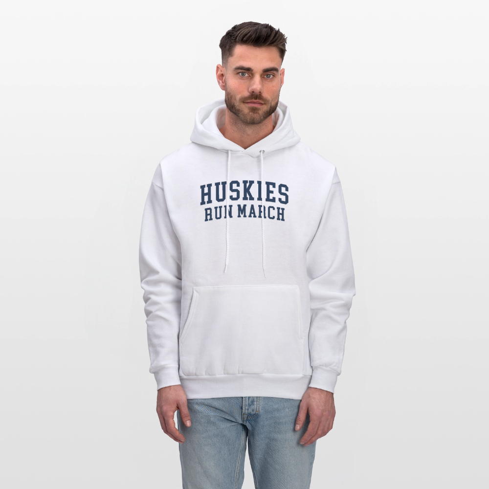 Huskies Run March Men's Hoodie - white