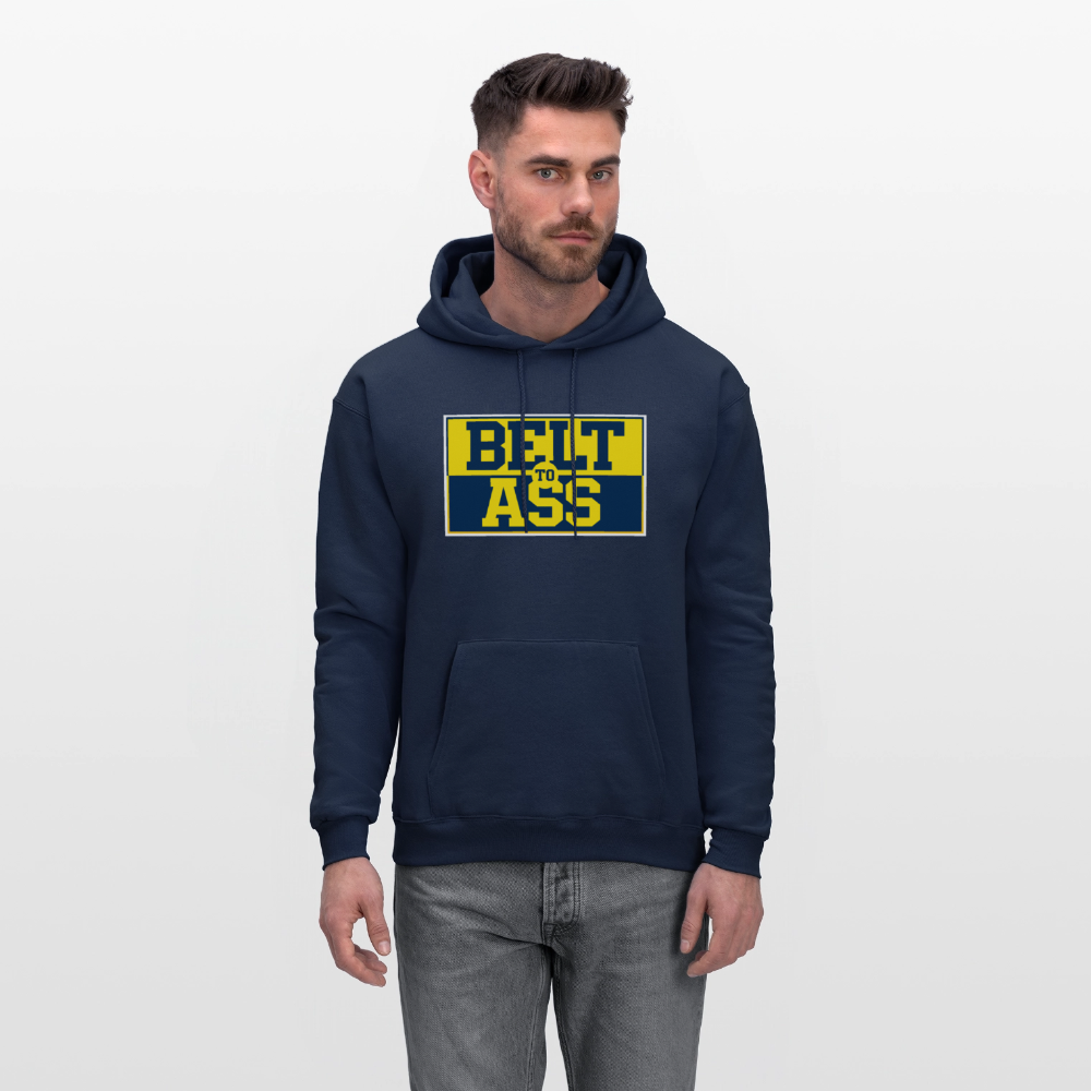 Michigan Belt to Ass Men's Hoodie - navy