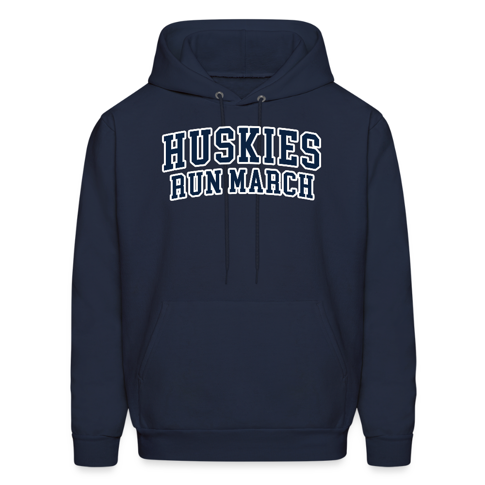 Huskies Run March Men's Hoodie - navy