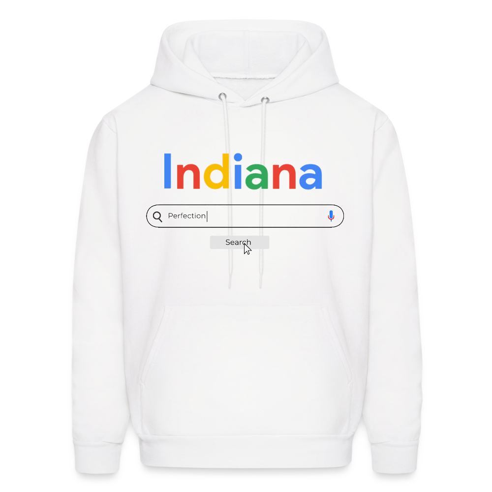 Indiana Perfection Men's Hoodie - white