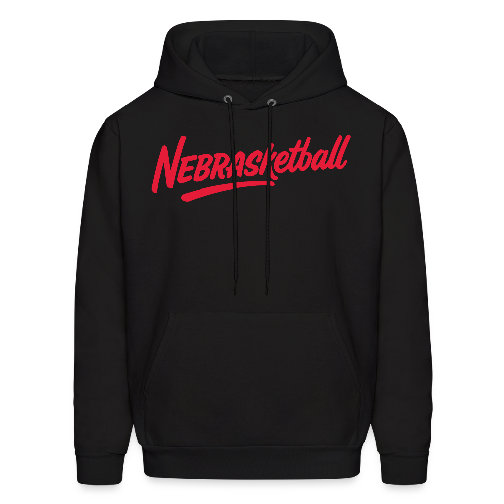 Nebrasketball Men's Hoodie - black