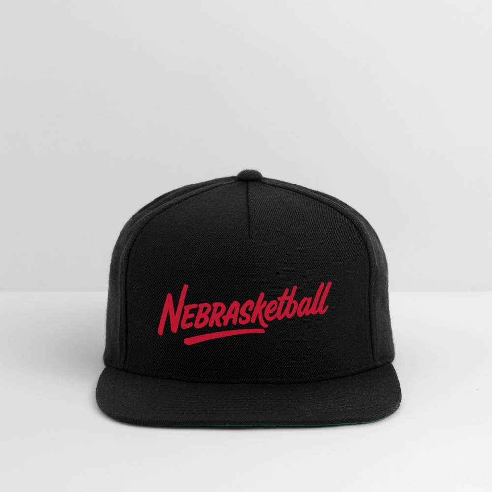 Snapback Baseball Cap - black