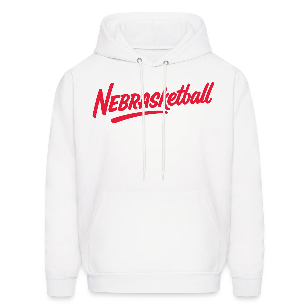 Nebrasketball Men's Hoodie - white