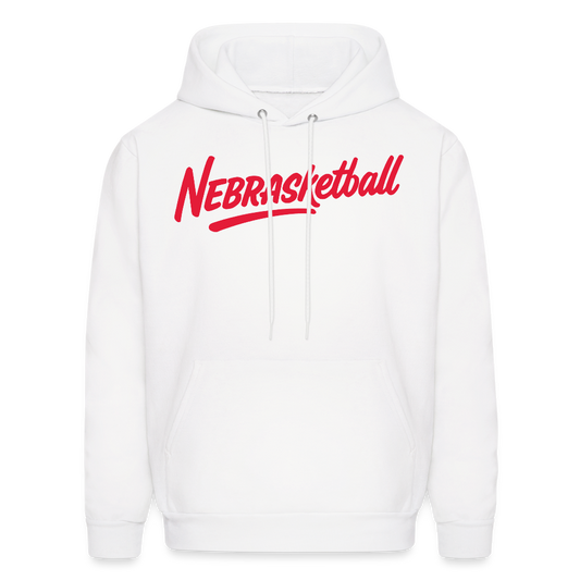 Nebrasketball Men's Hoodie - white