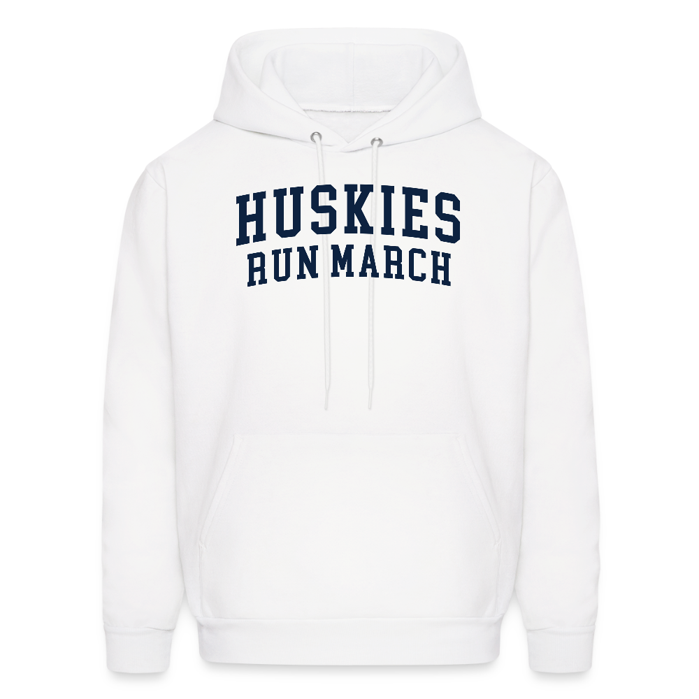 Huskies Run March Men's Hoodie - white