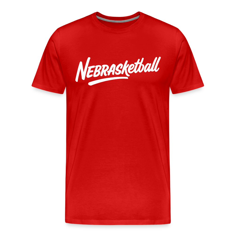 Nebrasketball Tee - red