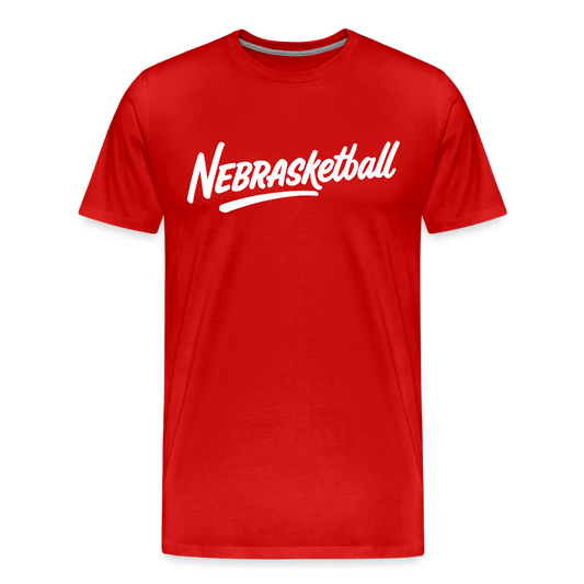 Nebrasketball Tee - red