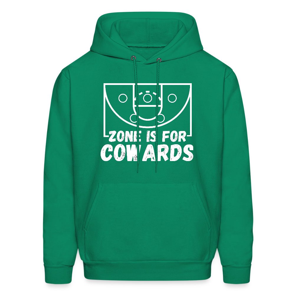 Zone is for Cowards Hoodie - kelly green