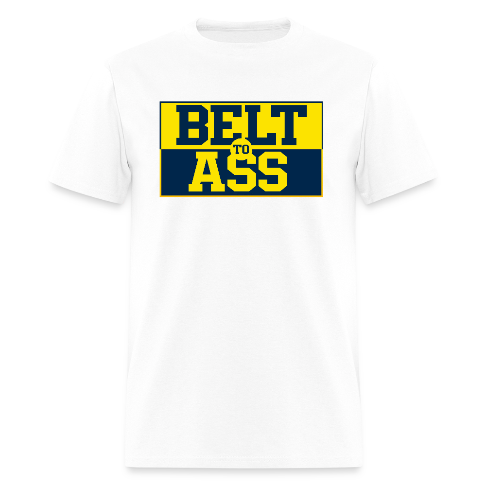 Michigan Belt to Ass Men's T-Shirt - white