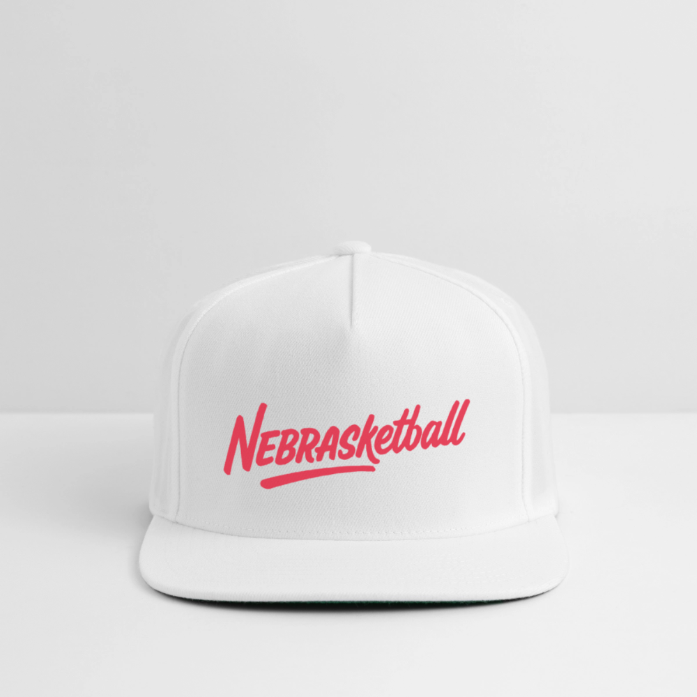 Snapback Baseball Cap - white