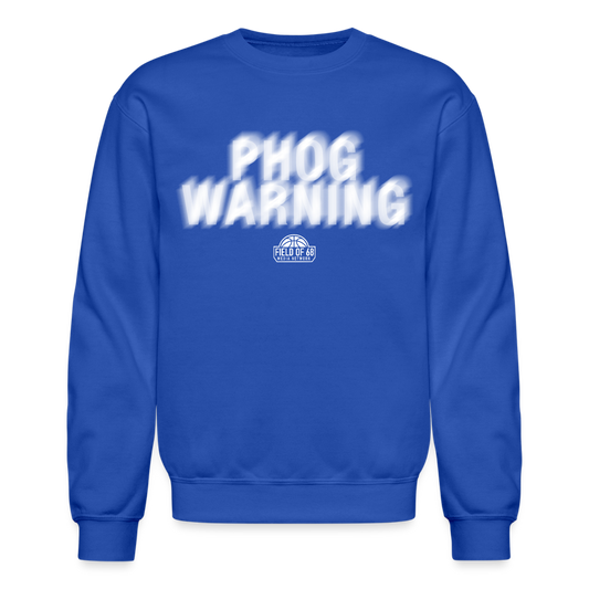 The Phog Warning Crewneck - royal blue