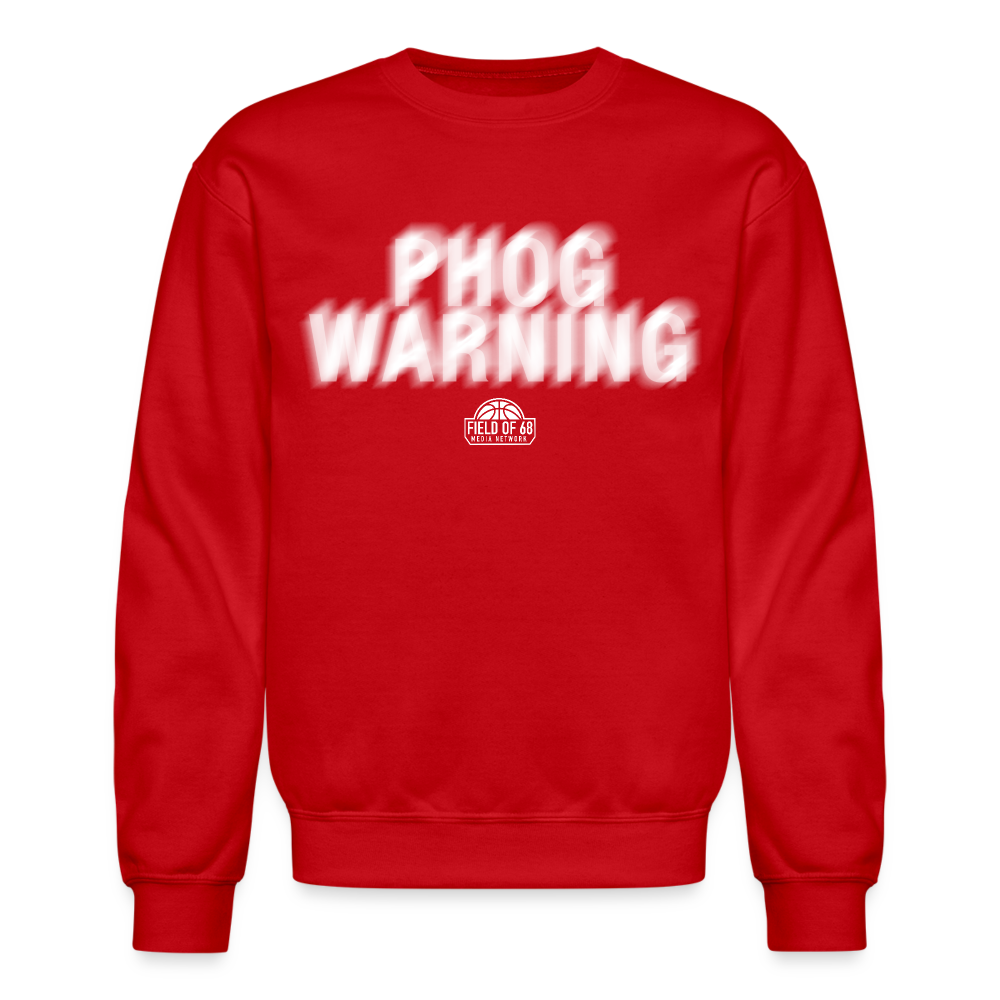The Phog Warning Crewneck - red