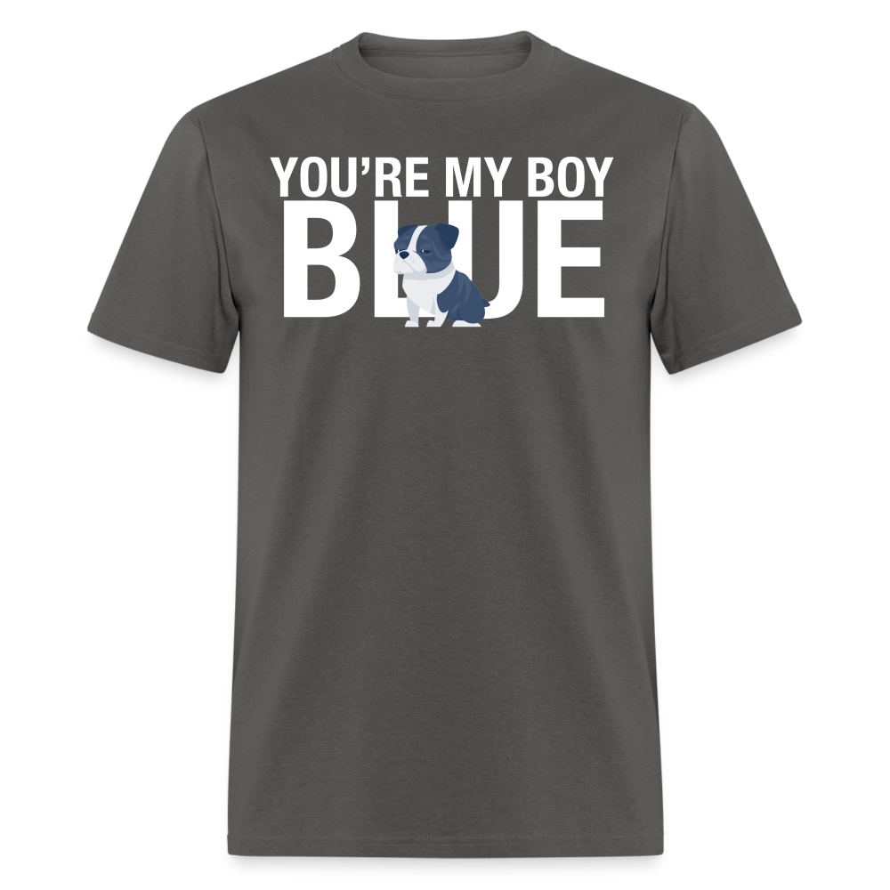 The You're My Boy Blue Tee - charcoal