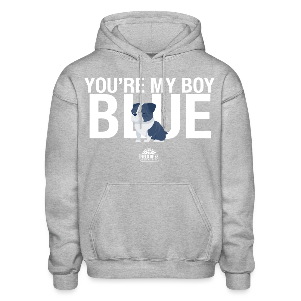 The You're My Boy Blue Hoodie - heather gray