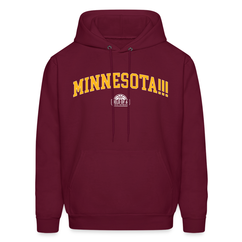 The Minnesota!!! Hoodie - burgundy
