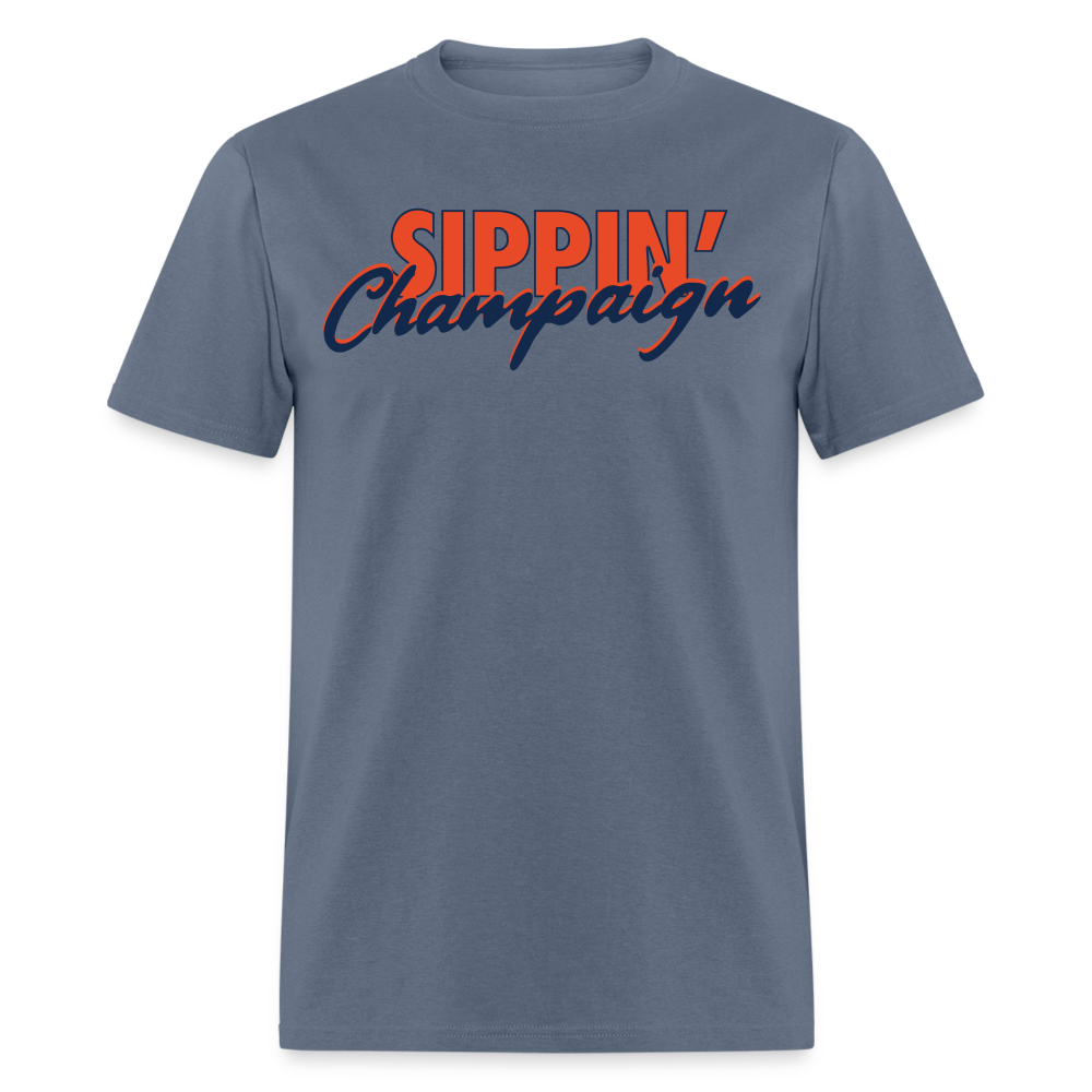 The Sippin' Champaign Tee - denim