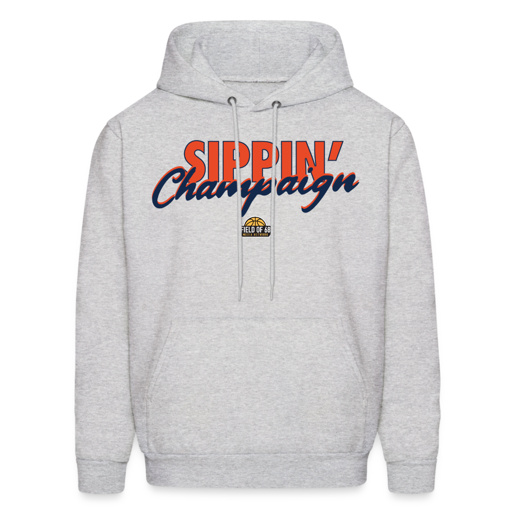 The Sippin' Champaign Hoodie - ash 