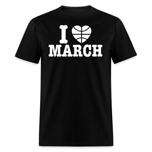 The I Love March Tee - black