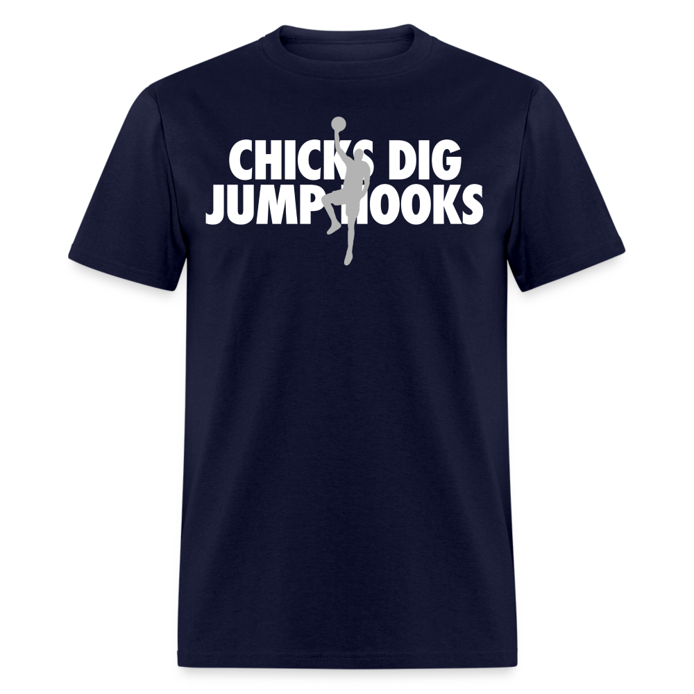 The Chicks Dig Jump Hooks Tee - navy