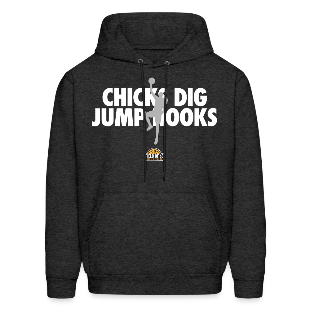 The Chicks Dig Jump Hooks Hoodie - charcoal grey