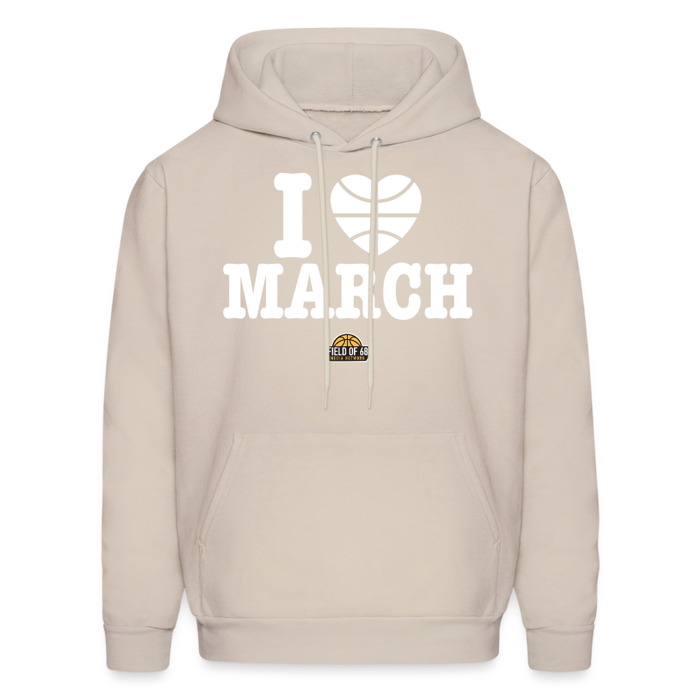 The I Love March Hoodie - Sand