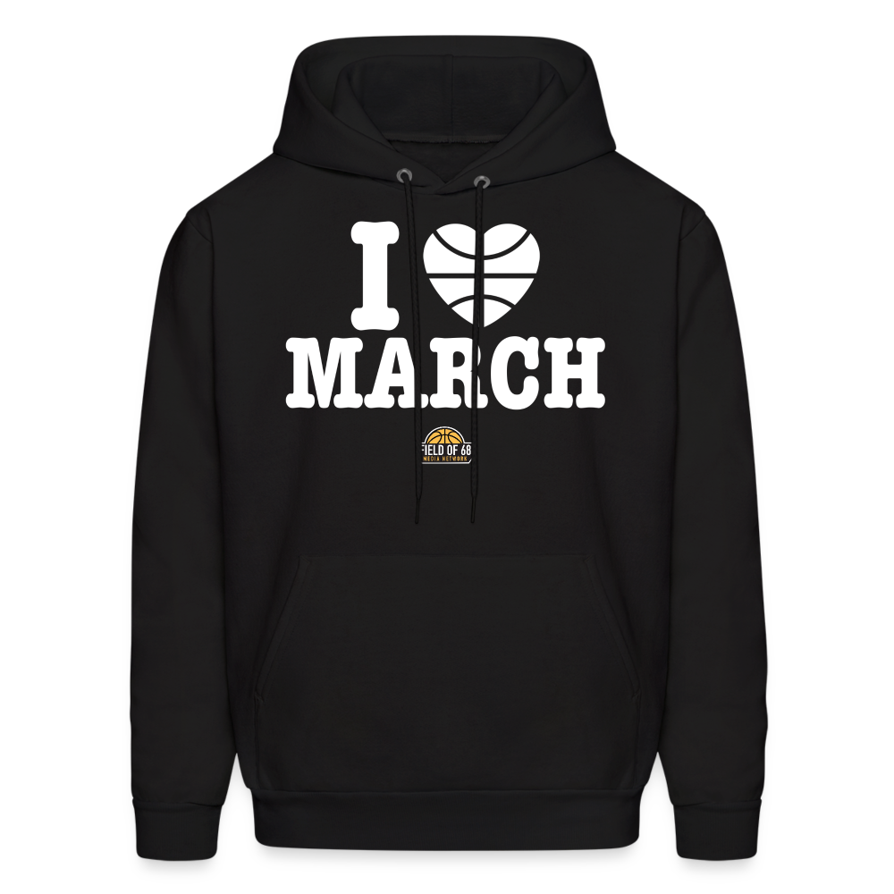 The I Love March Hoodie - black