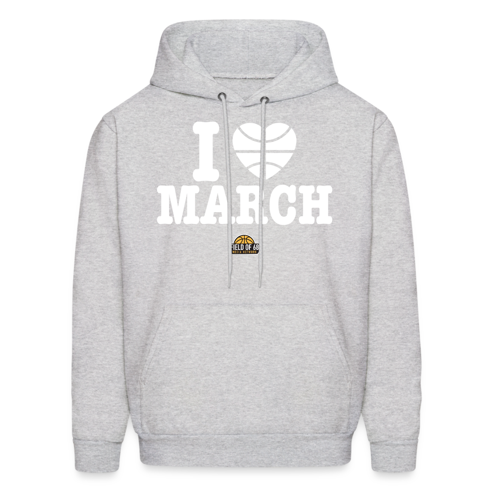 The I Love March Hoodie - ash 