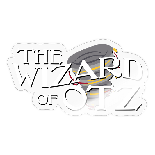 The Wizard of Otz Sticker - transparent glossy