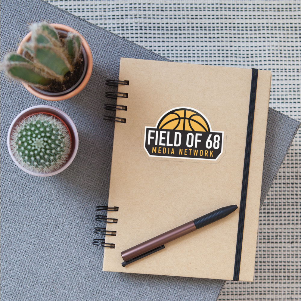 The Field of 68 Sticker - transparent glossy